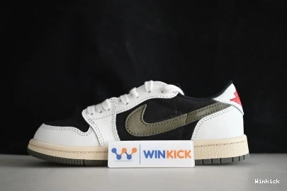 OG AIR 1 PS 'OLIVE' (Kids!) JORDAN TRAVIS X DZ5909-106 SCOTT LOW 1026